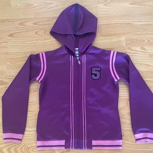 Danskin Now Girls Size Medium Purple Sporty Jersey Jacket
